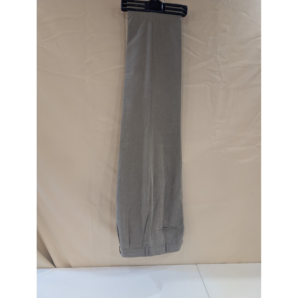 Ivy Crew Classics Mens Gray Dress Pants Pleated Cuffed 36x32 - Picture 2 of 5